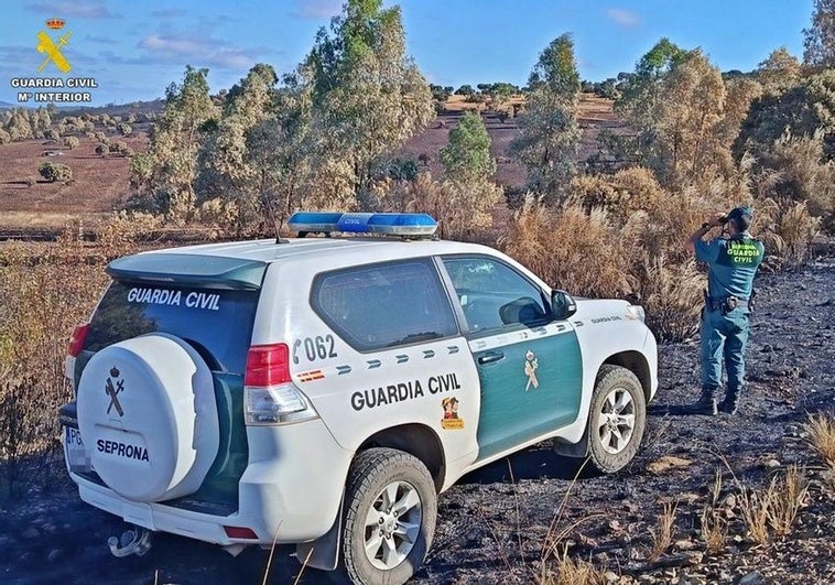 Investigan al conductor de una cosechadora por originar el incendio que quemó más de 300 hectáreas en Hornachos
